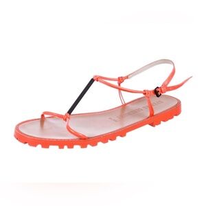 Opening Ceremony Vibrant Orange Flat Sandals